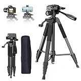 IEVICRE Tripod for Camera, 69 inches Camera Tripod Heavy Duty, Aluminum DSLR Tripod with Carry Bag, Professional Camera Tripod Stand for Spotting Scope Telescope Binoculars,Complete Tripod Units