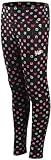 New Balance Girls' Active Leggings - Full Length Performance Yoga Pants - Athletic Workout and Dance Tights (7-16), Size 7-8, Black Multi