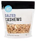 Amazon Brand - Happy Belly Cashews, Roasted & Salted, 1.5 Ounce, 16 Ounce