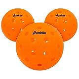 Franklin Sports Outdoor Pickleballs - X-40 Pickleball Balls - USA Pickleball (USAPA) Approved - 3 Pack Outside Pickleballs - Lava - US Open Ball