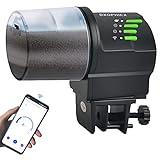 DXOPHIEX WiFi Fish Feeder Automatic Fish Feeder Automatic Dispenser Vacation for Aquarium and Turtle Tank with Feeding Ring
