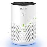 Air Purifiers for Bedroom up to 588 Ft², 20dB Bedroom Air Purifier for Small Room Removes Dust Pets Hair Smoke Odor with Aromatherapy Function(White)