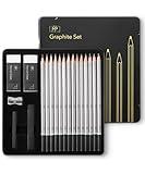 Mr. Pen- Sketch Pencils for Drawing, 19 pcs, Drawing Pencils for Sketching with Graphite Sticks, Erasers and Sharpener, Sketching Pencils, Art Pencils for Sketching, Graphite Pencils,Christmas Gift