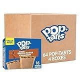 Pop-Tarts Toaster Pastries, Breakfast Foods, Kids Snacks, Frosted Brown Sugar Cinnamon, Value Pack (64 Pop-Tarts)