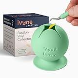 iVyne Berry Suctioned Vinyl Weeding Scrap Collector & Holder for Weeding Tools for Vinyl - Green