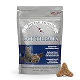 Tartar Shield Cat Treats | Daily Dental Treats | Cleans Teeth & Gums Fresh Breath Natural Oral Health Support | Wholesome & All-Natural Bites | USA Made | Tasty Chicken Flavor