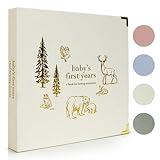 Keepsake Baby Memory Book for Boys and Girls – Timeless First 5 Year Baby Book – Neutral Journal Scrapbook or Photo Album - Record a Milestone for Every Event from Birth to Age 5