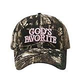 God's Favorite Hat Camouflage Cotton Baseball Cap Women & Men Low Crown Cotton Adjustable Baseball Hat Outdoor Caps