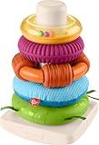 Fisher-Price Baby Toy Sensory Rock-a-Stack, Rings with Fine Motor Activities for Developmental Play for Infants Ages 6+ Months