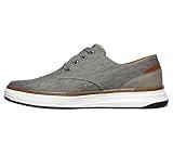 Skechers Men's Ederson Moreno Canvas Oxford Shoe, Beige, 10