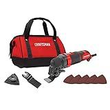 CRAFTSMAN Oscillating Tool, 3-Amp, Includes Universal Tool-free Accessory System, Blades, Sandpaper and Tool Bag, Corded (CMEW401)