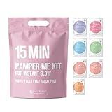 Spa Kit for Women-Korean Skincare Set Includes home spa essentials like a hair mask, hand and foot masks, eye mask, facial masks. Pamper yourself with 15 MIN PAMPER ME KIT by [NAISTURE]