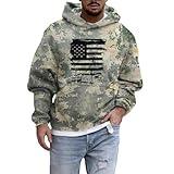 cancelling an order, Men's Casual Fashion Loose 3D American Flag Print Hoodie Men Pullovers cancel orders,(c-Brown, XL)