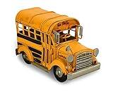 DS. DISTINCTIVE STYLE Handcrated Metal School Bus Retro Classic Vehicle Desk Decor