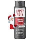 HAPPY NUTS Comfort Powder - Anti Chafing & Deodorant, Aluminum-Free, Sweat and Odor Control for Jock Itch, Groin and Men's Private Parts (4 Ounce (Pack of 1), Original)