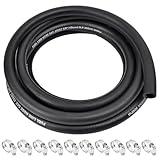 5/16 Inch ID Fuel Line Hose - 10FT Marine Grade Fuel Line with 10PCS Hose Clamps,300PSI High-Pressure Fuel Line for Automotive Fuel Systems Engines (5/16" ID-10Ft)