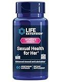 LIfe Extension Sexual Health for Her, Female Sexual Health Supplement, libido, Arousal, Lubrication, Fenugreek Seed, Saffron, Gluten Free, Non-GMO, Vegetarian, 60 Capsules