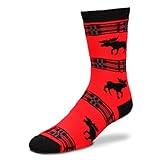 For Bare Feet Men's Fbf Originals Wildlife Novelty Sock, Moose Plaid Red, LARGE