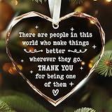 Thank You Gifts for Women, Boss, Coworkers, Manager, Mentor, Teacher, Nurse, Mom, Friends, BFF - Coworker Appreciation Gifts for Women - Thank You Christmas Ornaments - Glass Christmas Ornament 2024