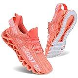 UMYOGO Slip On Breathe Mesh Walking Shoes Women Fashion Sneakers Comfort Shoes Orange Pink