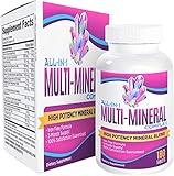 3-Month Multimineral Supplement Iron Free (All-in-1 Formula) Multi Mineral Complex - Trace Minerals - Mineral Supplements - High Potency Multiminerals - 180 Tablets