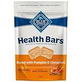 Blue Buffalo Health Bars Crunchy Dog Biscuits, Oven-Baked With Natural Ingredients, Pumpkin & Cinnamon, 16-oz Bag