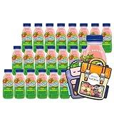 Snapple Kiwi Strawberry All Natural Juice Drink 8 fl oz Mini Plastic Bottle 24 Pack + 2 Reusable Snack Bags by KOOL8SHOP Infinite Deals