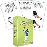 Puredrop American Football Training Equipment Aid Coach Cards Great Training Drills for Practice Exercises and Workouts at Home Activity Toys for Beginners Kids Adults and Youth Players Toss Throwing