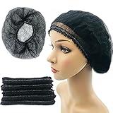 Disposable Hair Net,21”Bouffant Caps Hair Head Cover Nets,Bouffant Hair Nets,Protective Caps Elastic Dust Cap(100 Pack-Black)