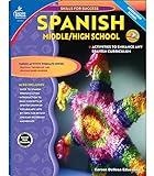 Carson Dellosa Skills for Success, Spanish Workbook for Middle School and High School Students, Learning Spanish Practice and Activity Book for Classroom or Homeschool Curriculum