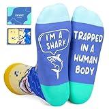 Zmart Shark Socks for Women Men - Shark Gifts for Shark Lovers, Animal Socks Ocean Gifts Teens