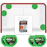 Top Shelf Targets Super Sniper 6 Inch Magnetic Shooting Targets for Hockey and Lacrosse Training with Free Package of TETHERS 4 Pack and Fast USPS Priority Mail Shipping