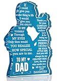 Cool Gifts for Dad from Daughter Christmas Gifts for Dad Birthday Present Ideas for Father Daddy New Dad Bonus Dad Stepdad Best Dad Ever Gifts Father's Day Gifts Dad Desk Decor Acrylic Plaque Sign