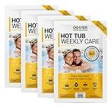 Bio Ouster 3in1 Weekly Hot Tub Cleaner, Conditioner, Clarifier - Hot Tub Chemicals for Standard & Inflatable Spas - Spa Chemicals for Crystal Clear & Sparkling Clean Water - Made in USA (4 Week Kit)