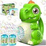 Automatic Bubble Machine Dinosaur Toys: T-Rex Bubble Gun for Kids & Toddlers - Outdoor Party Play Toy - Idea Gift for Easter, Birthday, Christmas
