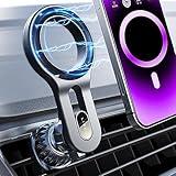 LISEN for MagSafe Car Mount Magnetic Car Phone Mount, Air Vent Phone Holder Car [Super Strong Magnets] Hands Free Cell Phone Holder 17X Strong Clip Car Accessories fit iPhone 16 15 14 13 Pro Plus Max