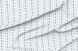 Spoonflower Fabric - Leaf Stripes Preppy Botanical Traditional Leaves Cottagecore Printed on Petal Cotton Fabric by The Yard - Sewing Quilting Apparel Crafts Decor