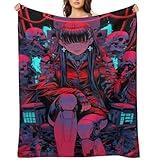 NUEQKIE Cyberpunk fantasy mystery science fiction futuristic Blanket Soft, Cozy, Lightweight Flannel Throw, Perfect for Couch, Bed, Travel - Fuzzy, Fluffy Home Decor for Indoor and Outdoor Use（80*60）