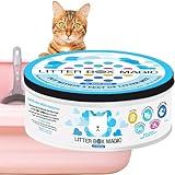 Litter Box Magic Cat Litter Deodorizer Jar (Fresh Scent, 16 Oz, Pack of 1) - Cat Litter Odor Absorber Gel In A Jar - Litter Box Pet Air Freshener - Litter Odor Eliminator to Freshen Air