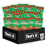 That's it. Fruit Crunchables (15 Pack) Apple Crisps healthy snacks for kids, Plant-Based, Non-GMO, Gluten-Free, No Sugar Added - Healthy Snack for lunch box 100% Natural Crunchy Fruit Snack