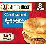Jimmy Dean Sausage, Egg and Cheese Croissant Breakfast Sandwich, 8 Count (Frozen)