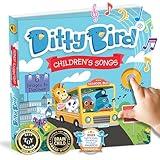 Ditty Bird Musical Books for Toddlers | Fun Children's Nursery Rhyme Book | The Wheels On The Bus Book with Sound | Interactive Toddler Books for 1 Year Old to 3 Year Olds | Sturdy Baby Sound Books