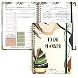 Beautiful To Do List Notebook - Aesthetic Daily Planner to Easily Organize Your Tasks And Boost Productivity - Stylish Undated Planner And School or Office Supplies For Women