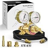 ARCCAPTAIN Argon CO2 Regulators with 8.2FT Inert Gas Welding Hose, Welding Regulator for MIG and TIG, 0-4000 PSI, 0-30+ CFH, CGA580 Inlet Connection