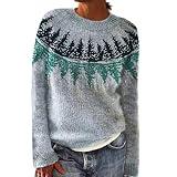 Orders to be Delivered Soon,Try Before You Buy Womens Pants,Prime Early Access Sale,Nordic Sweaters,Trendy Casual Winter Long Sleeve Vintage Crewneck Knitted Pullover Lightweight Basic Tops