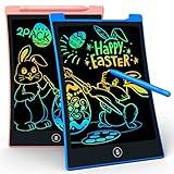 KOKODI Kids Toys 2 Pack LCD Writing Tablet, Colorful Toddler Drawing Pad Doodle Board Erasable, Educational Learning Toys Birthday Gifts for Boys Girls Age 3 4 5 6 7 8 (Blue & Pink)