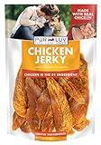 Pur Luv Dog Treats, Chicken Jerky for Dogs, Made with 100% Real Chicken Breast, 16 Ounces, Healthy, Easily Digestible, Long-Lasting, High Protein Dog Treat, Satisfies Dog's Urge to Chew (Pack of 1)