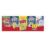 Kellogg's Cold Breakfast Cereal, Single Serve, Variety Pack, 10.94oz Tray (10 Boxes)