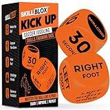 SKILL BLOX Soccer Kick Up Training Dice (2 pcs) - Football Soccer Gifts - Soccer Ball Juggling Skills. Soccer Gifts for Boys and Soccer Gifts for Girls. Teenage Boys Gifts. Keepy Uppy Soccer Training