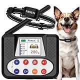 NBSUN Electric Wireless Dog Fence, 2024 Wireless Fence with Dog Training Collar, 2.4G PFC Antenna, Rechargeable Dog Containment System Adjustable for Large Medium Small Dogs